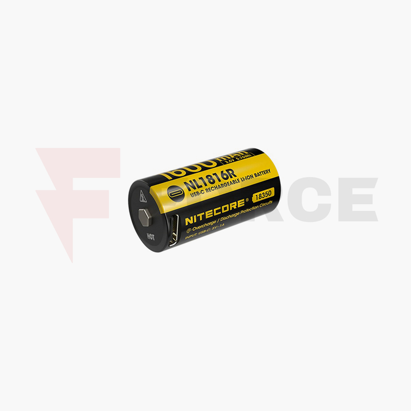 Акумулаторна батерия 18350 Nitecore NL1816R 1600mAh USB-C » Force.BG