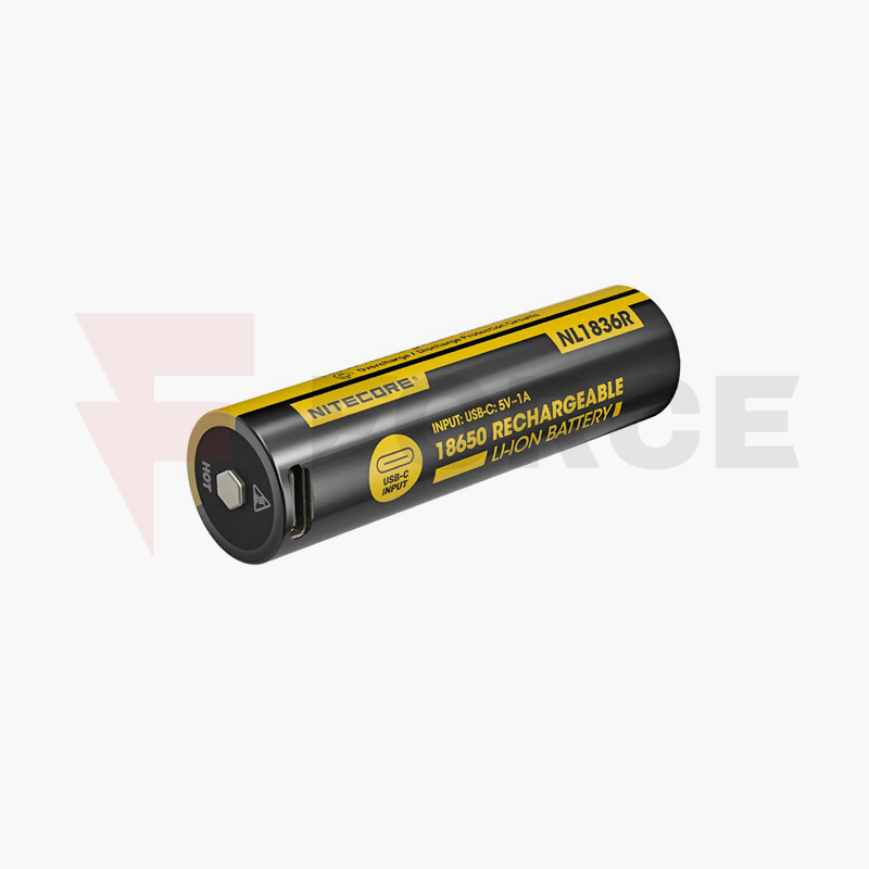Акумулаторна батерия 18650 Nitecore 3600mAh USB-C » Force.BG