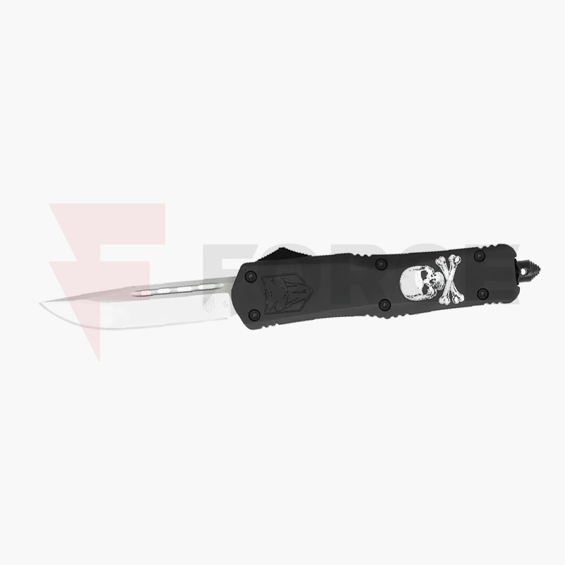 Автоматичен Нож CobraTec Large Jolly Roger FS-3 D2 Aluminum Black » Force.BG
