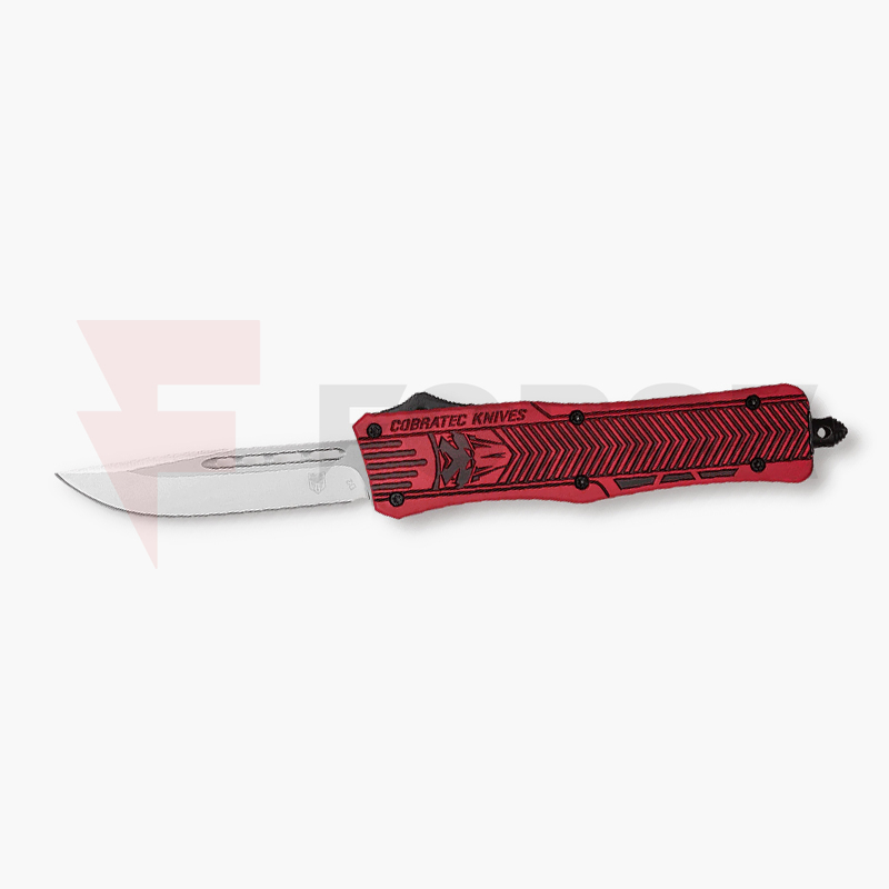 Автоматичен Нож CobraTec Medium CTK-1 Drop D2 Red Graphite Black » Force.BG