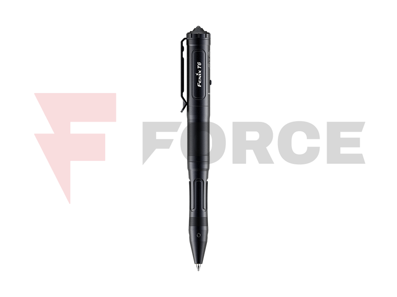 Автоматична Светеща Тактическа Химикалка Fenix T6 Black » Force.BG