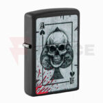 Бензинова запалка Zippo Red Skull Design and Silver » Force.BG