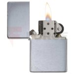 Бензинова запалка Zippo Brushed Chrome Vintage with Slashes » Force.BG