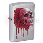 Бензинова запалка Zippo Red Skull Design and Silver » Force.BG