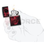 Бензинова запалка Zippo Red Skull Design » Force.BG