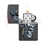 Бензинова запалка Zippo Wolf Skull Feather Design » Force.BG