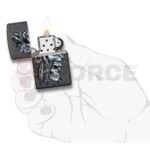 Бензинова запалка Zippo Wolf Skull Feather Design » Force.BG