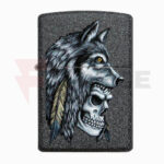 Бензинова запалка Zippo Wolf Skull Feather Design » Force.BG