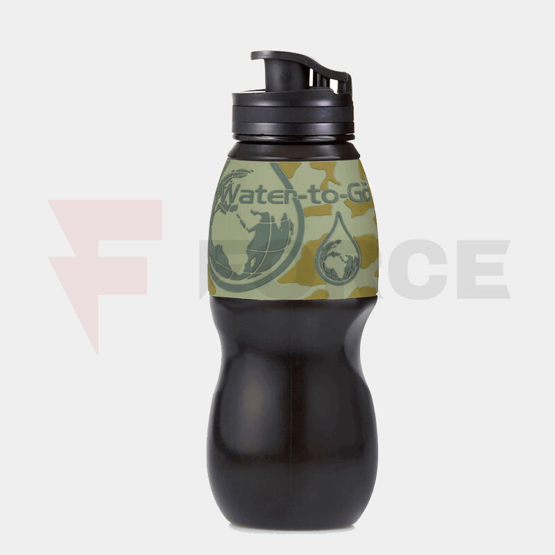 Бутилка за вода с филтър Water to Go 3in1 Jungle camo 750 ml » Force.BG