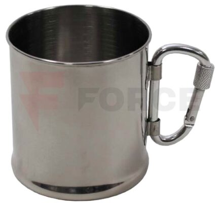 Чаша неръждаема стомана с карабинер 200ml Max Fuchs » Force.BG