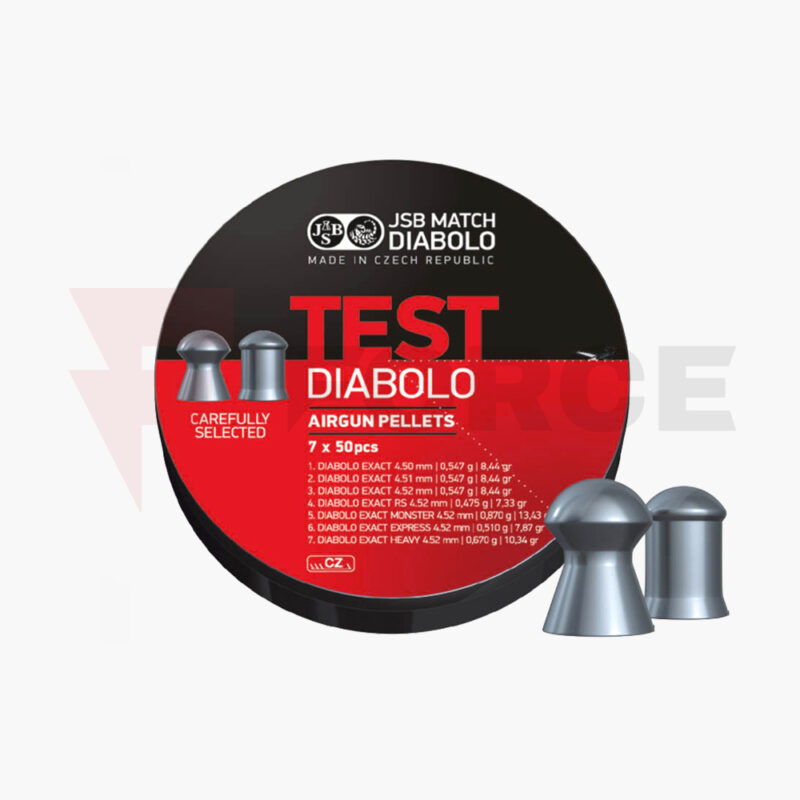 Чашки JSB Diabolo Exact Test 4.5mm - тестов комплект 350 бр » Force.BG