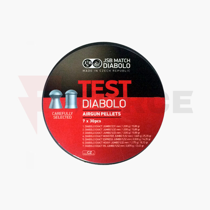 Чашки JSB Diabolo Exact Test 5.5мм - Тестов комплект 210 бр » Force.BG