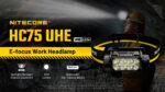 Челник 3000 лумена Nitecore HC75 UHE 192m неутрална светлина » Force.BG