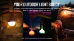 Силиконов държач Osling за къмпинг лампа Olight Obulb - бял » Force.BG