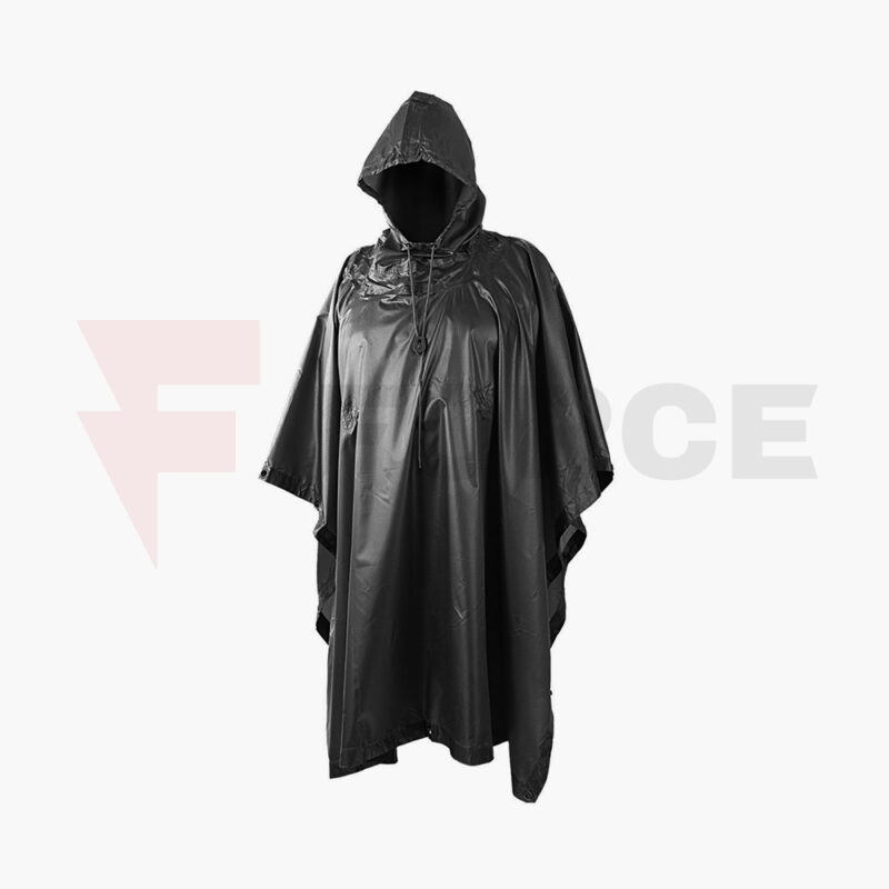 Дъждобран пончо Helikon-Tex Poncho черен » Force.BG