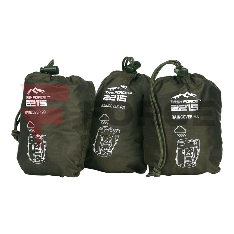 Дъждобран за раница Task Force TF-2215, 55-65л, Ripstop » Force.BG