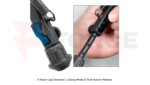 Двунога Leapers UTG SUPER DUTY BIPOD QUICK DETACH 6.0"- 8.5" CENTER HEIGHT » Force.BG