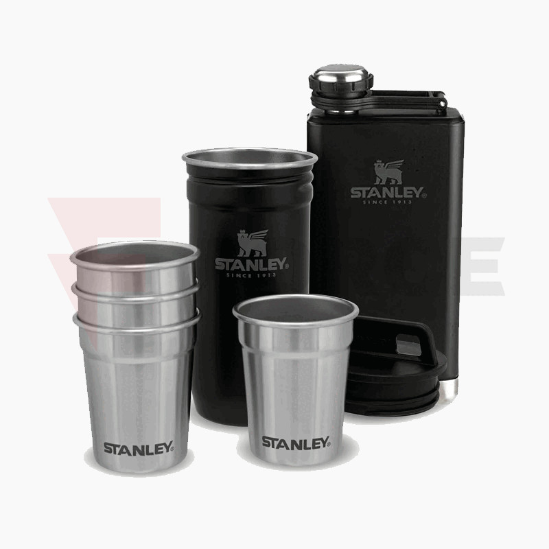 Манерка с чаши за шотове Stanley Adventure Matte Black Pebble » Force.BG