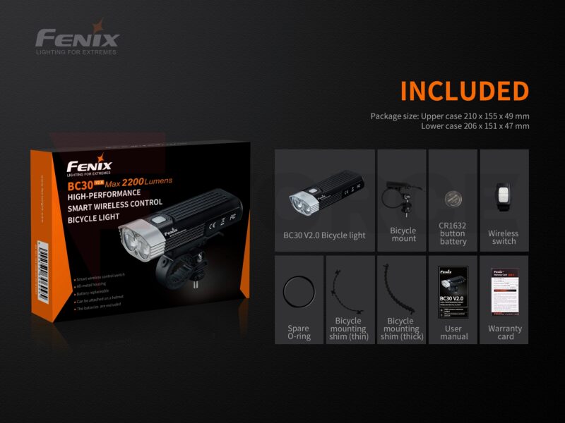 Велосипеден фар Fenix BC30 V2.0 2200 лумена » Force.BG