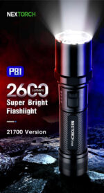 Тактически фенер Nextorch P81 3000lm 21700 алуминий » Force.BG