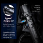 Тактически фенер Nextorch P81 3000lm 21700 алуминий » Force.BG