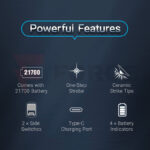 Тактически фенер Nextorch P81 3000lm 21700 алуминий » Force.BG