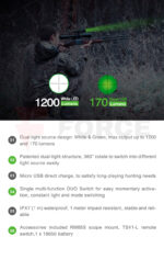 Ловен Фенер NexTorch T5G V2.0 Dual-Light 1200lm с Монтаж » Force.BG