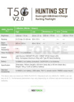 Ловен Фенер NexTorch T5G V2.0 Dual-Light 1200lm с Монтаж » Force.BG