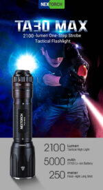 Тактически фенер Nextorch TA30 MAX 2100lm с 21700 » Force.BG