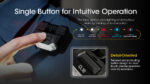Фенер с щипка Nitecore CL10 45lm бял/червен/син » Force.BG