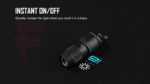 Миниатюрен фенер Olight Imini 10 Lm черен с ключодържател » Force.BG