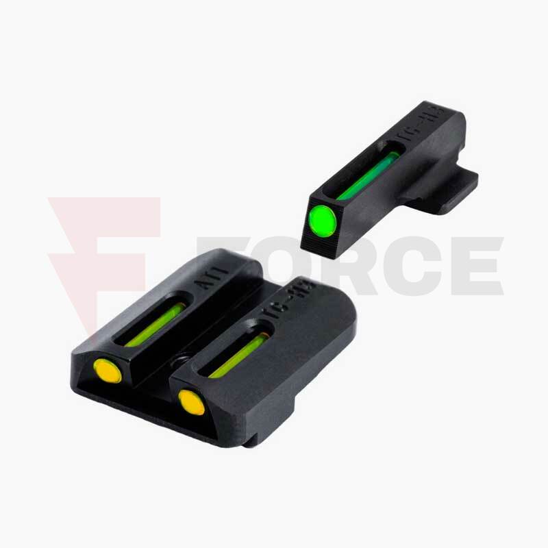 Фиброоптични мерни прибори Truglo TFO за Glock Low Green/Yellow » Force.BG