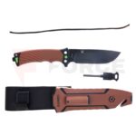 Фиксиран нож GANZO G8012V2 8CR13 ABS кафяв 243мм » Force.BG
