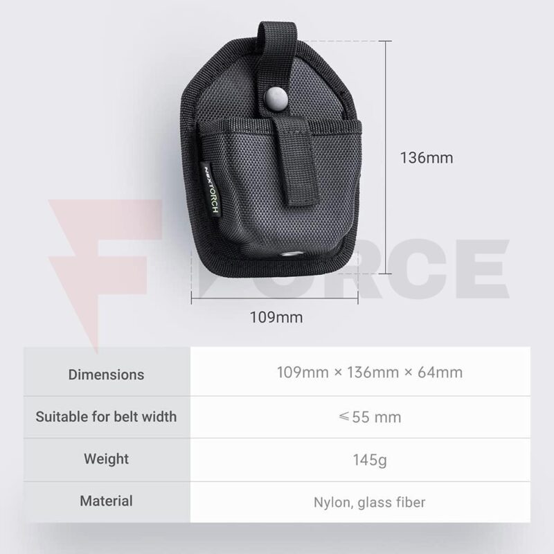 Калъф за белезници NexTorch V12 - найлон 109x136 мм » Force.BG