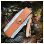 Калъф за нож Opinel L размер (Opinel 9 / 10) сив/кафяв » Force.BG