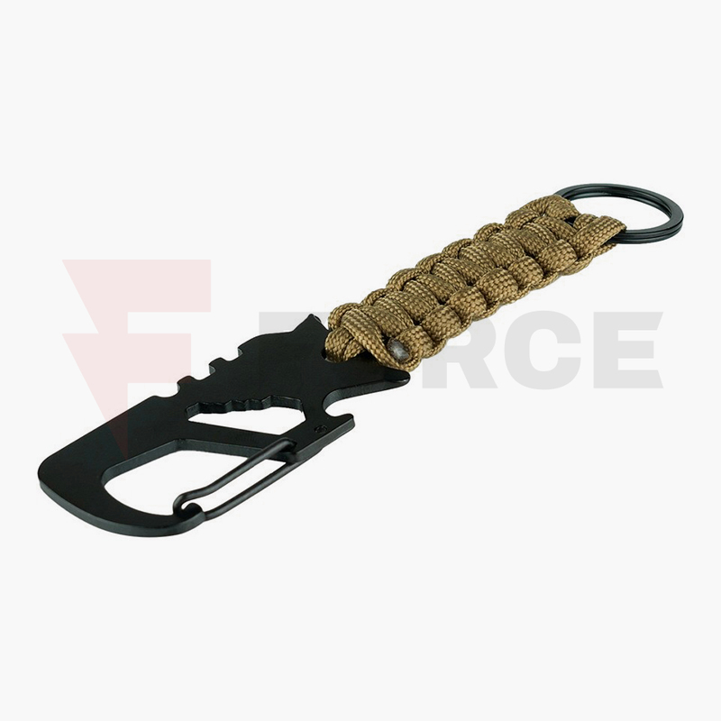 Карабинер мултитул с паракорд 101 INC койот 15 см » Force.BG