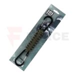 Карабинер с паракорд 101 INC JF026 зелен двоен метален » Force.BG