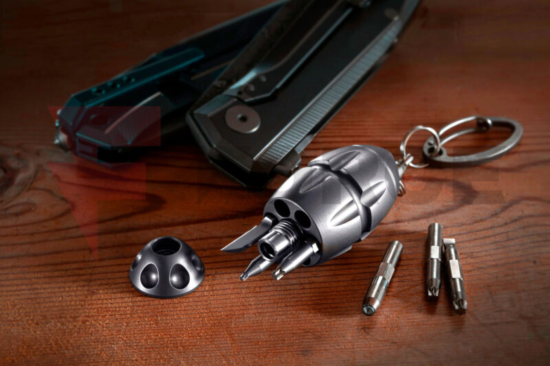 Ключодържател Мултитул Lionsteel Eggie keychain Gray titanium » Force.BG