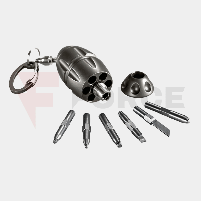 Ключодържател Мултитул Lionsteel Eggie keychain Gray titanium » Force.BG