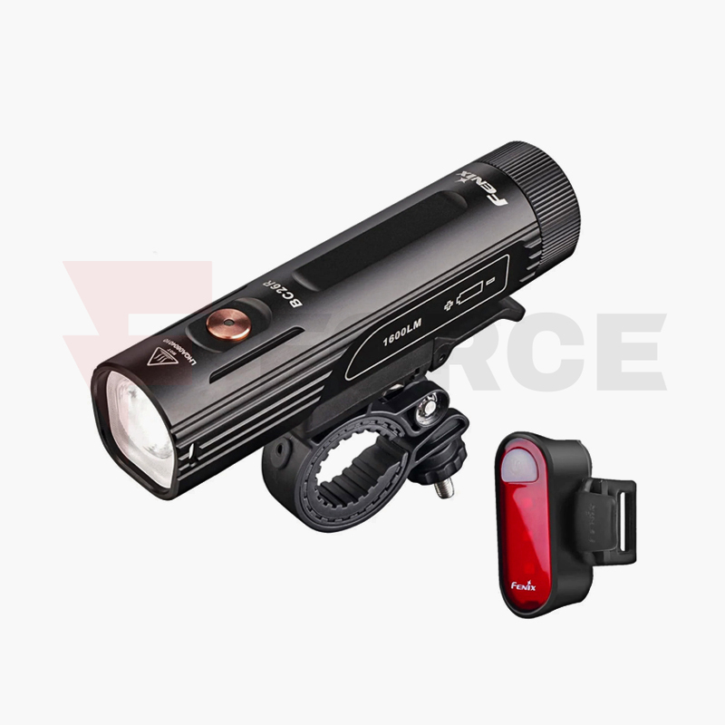 Комплект Велосипеден фар Fenix BC26R 1600 Лумена + Заден стоп BC05R V2.0 » Force.BG