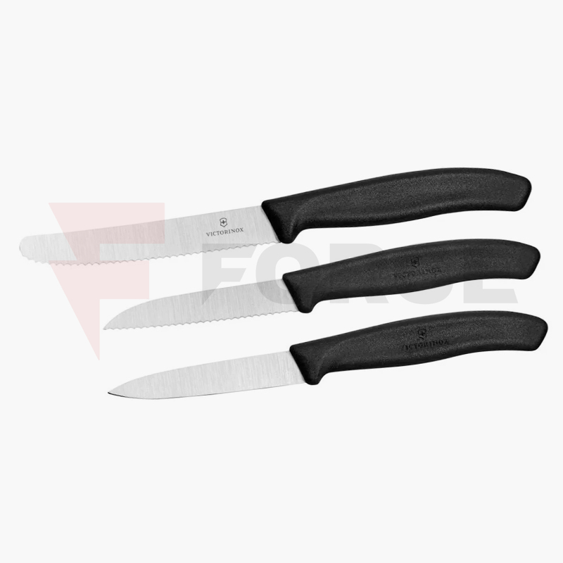 Кухненски ножове Victorinox Swiss Classic Set 3 броя черни » Force.BG
