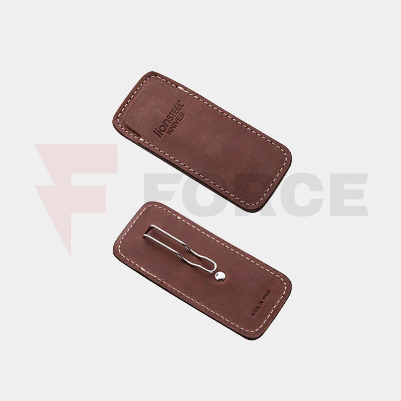 Кожен калъф за нож LionSteel с Клипс Brown » Force.BG