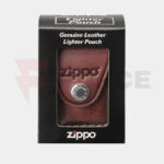 Кожен калъф за запалка Zippo кафяв с клипс » Force.BG