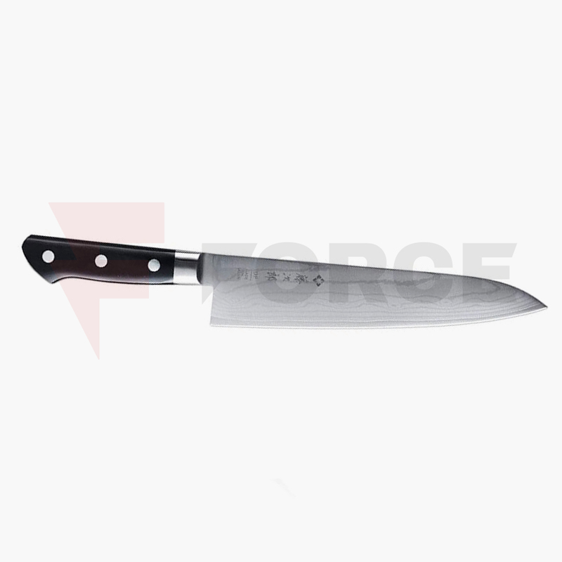 Кухненски Нож Tojiro DP Damascus Chef VG10 Black Micarta » Force.BG