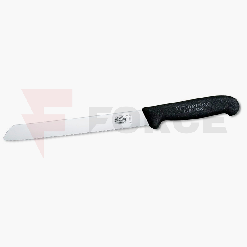 Кухненски нож за хляб Victorinox Fibrox 210 мм черен » Force.BG