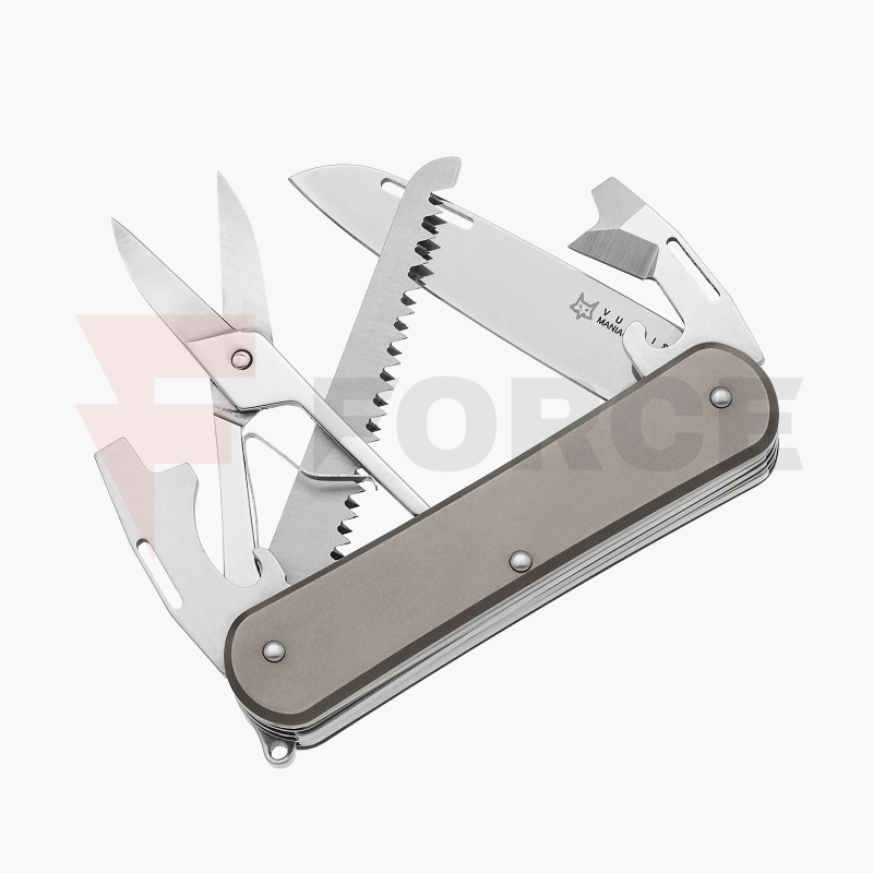 Мултифункционален нож Fox Knives Vulpis 130-SF5 Titan M390 » Force.BG
