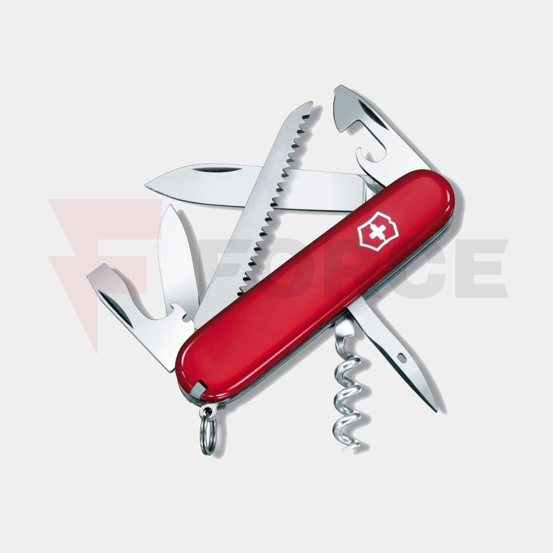 Мултифункционален Швейцарски Джобен Нож Victorinox Camper Stainless Steel Plastic Red » Force.BG