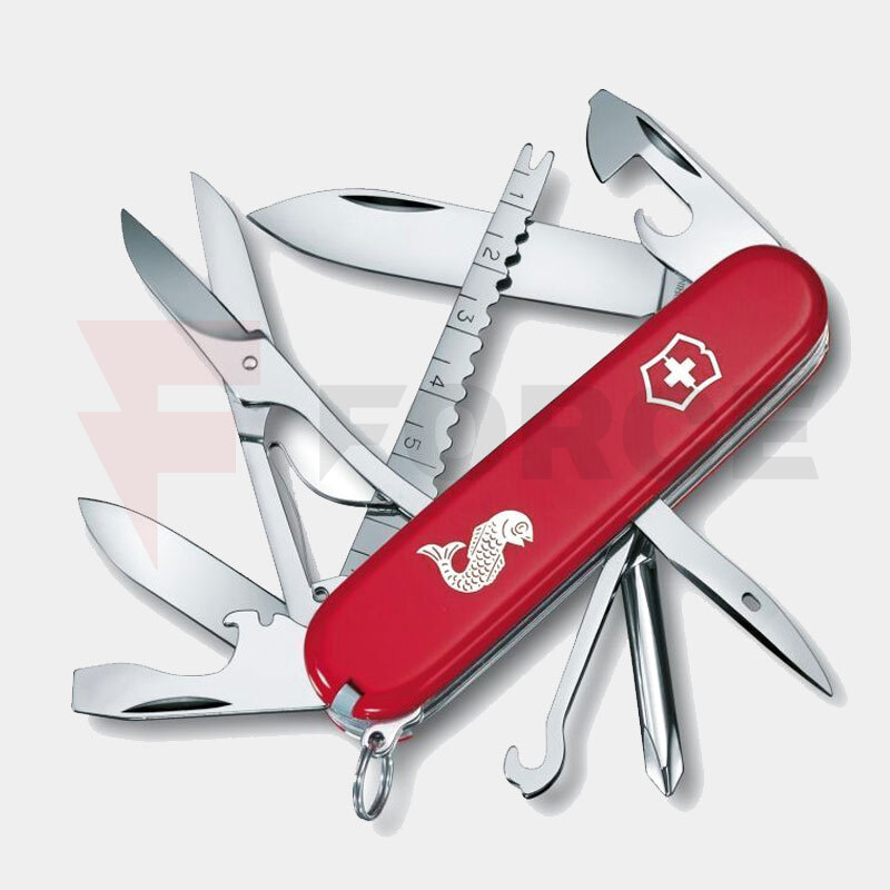 Мултифункционален Швейцарски Джобен Нож Victorinox Fisherman Stainless Steel Plastic Red » Force.BG