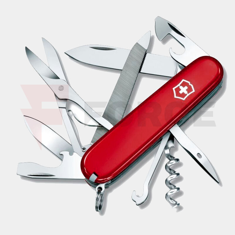 Мултифункционален Швейцарски Джобен Нож Victorinox Нож Victorinox Mountaineer Stainless Steel Plastic Red » Force.BG