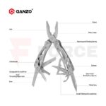 Мултитул GANZO G202 с 25 функции и стомана 440C » Force.BG